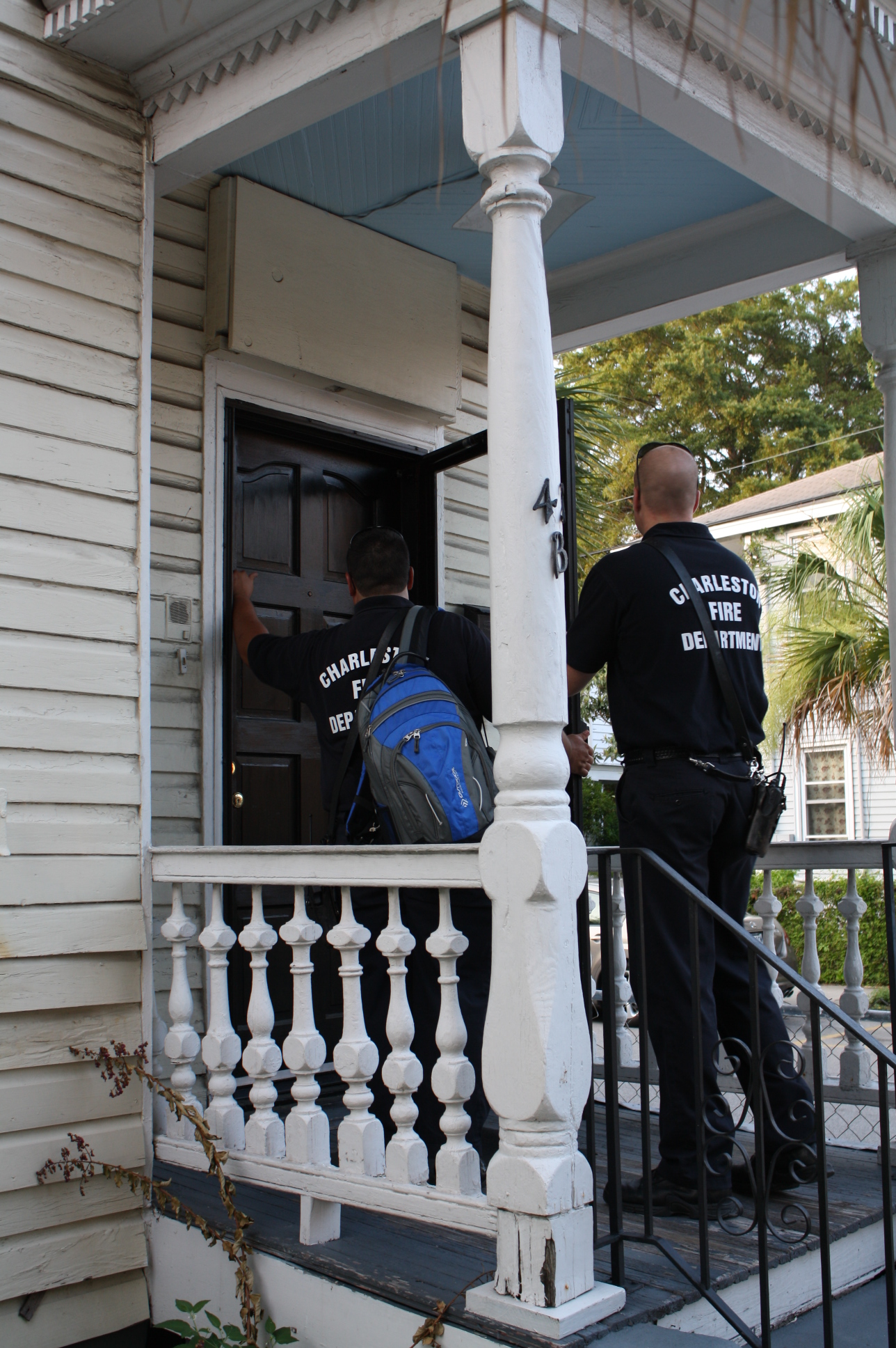 Firefighters Knocking on Doors