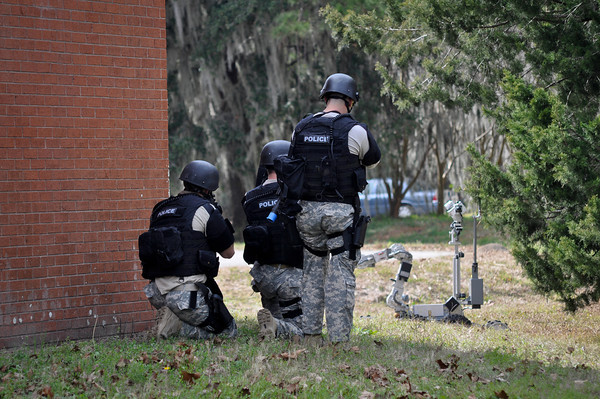 SWAT Members Dressed in Their Tactical Gear