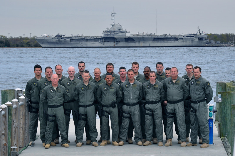 SWAT Team Group Photo in Front of the Water