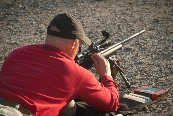 SWAT Member Firing a Weapon