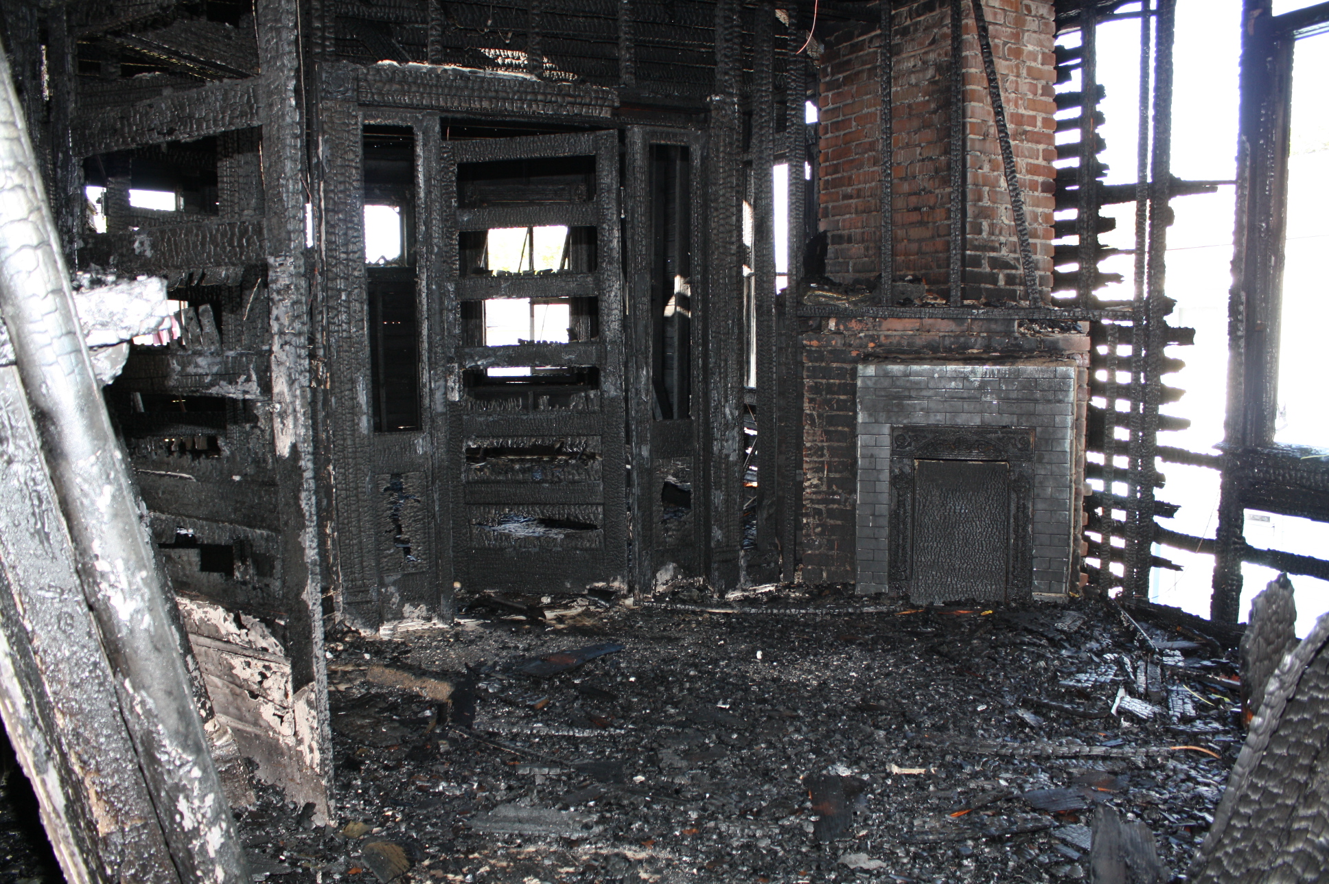 House with Fire Damage