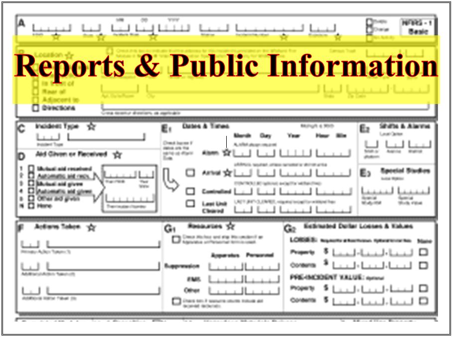 Reports and Public Information