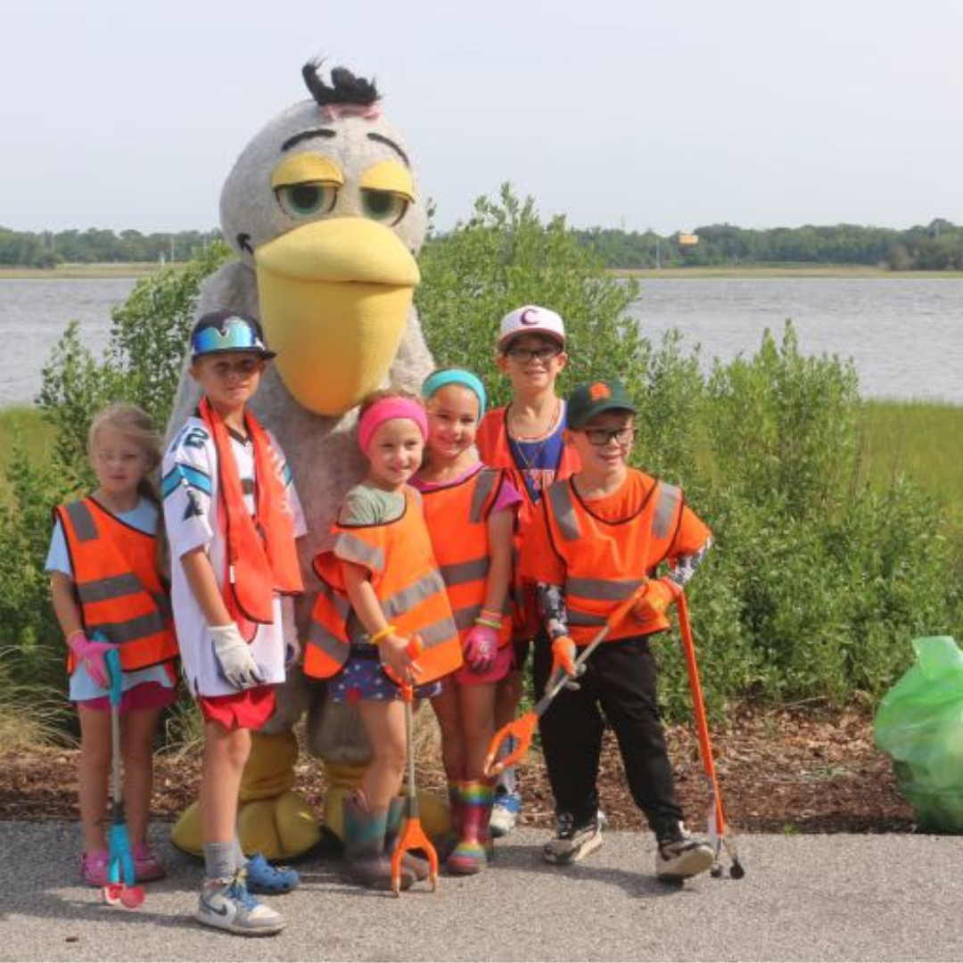 Clara with Youth Volunteers