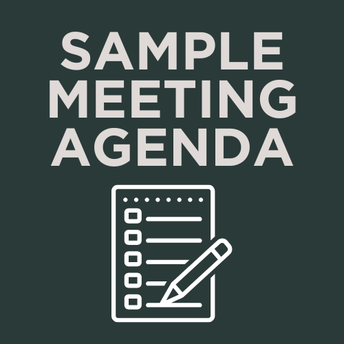 Sample Meeting Agenda