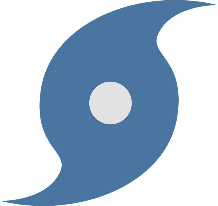 hurricane graphic blue