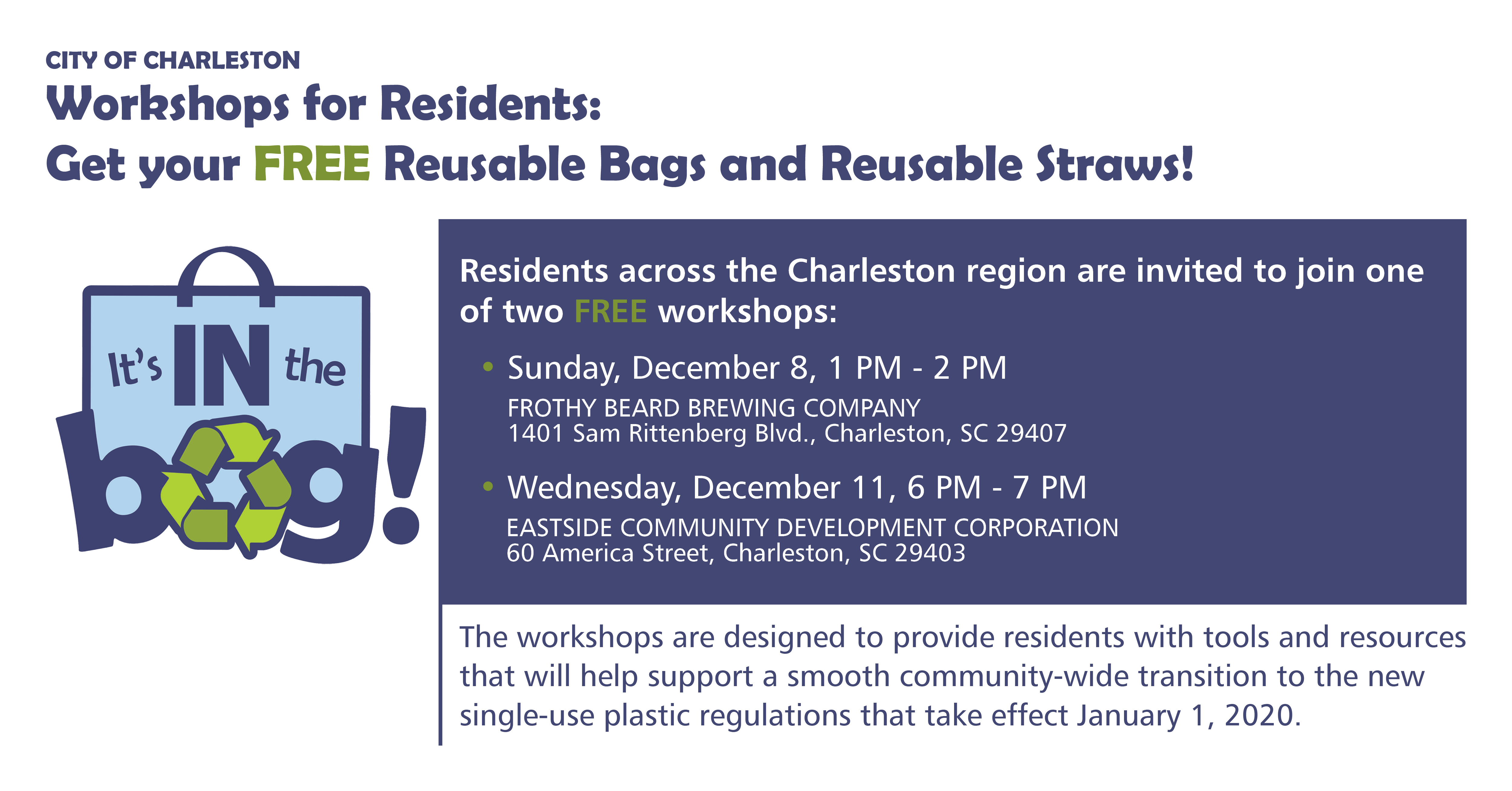 Social Media Post Resident Workshops